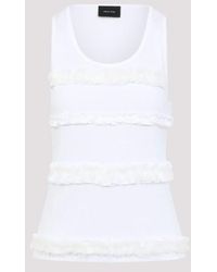 Simone Rocha - Delicate Ruffle-Detail Cotton Top - Lyst