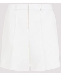 Valentino - Wool And Silk Shorts - Lyst