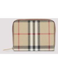 Burberry - Mini Zip Around Wallet - Lyst