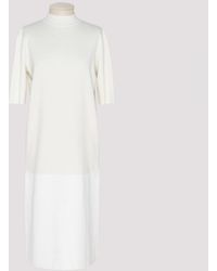 white cashmere dress