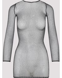 Balenciaga - Crystal Mesh Mini Top For - Lyst