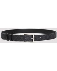 Gucci - Leather And Textile Belt - Lyst