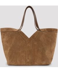 Saint Laurent - Suede Small Y Tote Bag - Lyst
