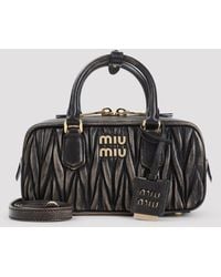 Miu Miu - Mini Bauletto Leather Shoulder Bag - Lyst