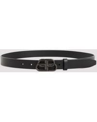 Balenciaga - Leather Bb Belt - Lyst