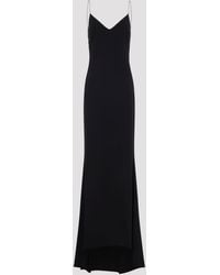 Tom Ford - Crystal Chain Embroidery Satin Dress - Lyst