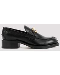 Lanvin - Black Calf Leather Medley Loafers - Lyst