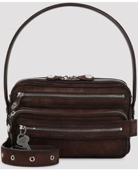 Acne Studios - Suede Wax Mini Shoulder Bag - Lyst