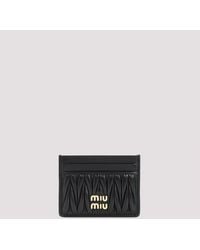 Miu Miu - Mini Leather Card Case - Lyst