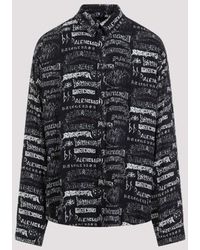 Balenciaga - L/s Large Fit Shirt - Lyst
