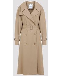 Moschino - Cotton Nylon Coat - Lyst