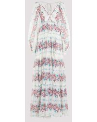 Etro - Cotton Long Dress - Lyst