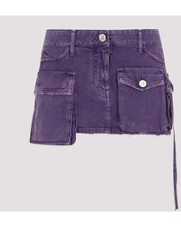The Attico - Cotton Fay Mini Skirt - Lyst