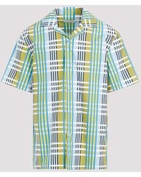 Lanvin - Checkered Design Cotton Shirt - Lyst