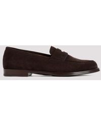 Dunhill - Audley Penny Leather Loafers - Lyst