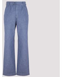 Maison Margiela Cotton Pants - Blue