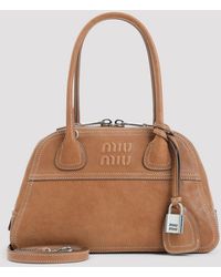 Miu Miu - Vivian Nappa Leather Shoulder Handbag - Lyst