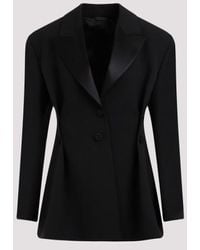Givenchy - Elegant Virgin Wool Jacket With Peak Lapels For - Lyst