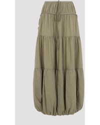 Co. - Soft Gathered Bubble Midi Skirt - Lyst