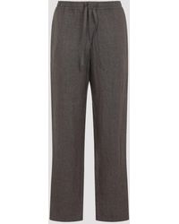Canali - Linen Pants - Lyst