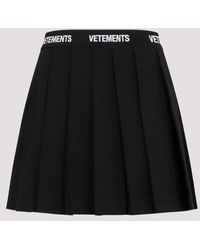 Vetements - Veteents Logo School Girl Skirt - Lyst