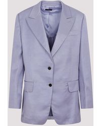 Tom Ford - Viscose Fluid Twill Boyfriend Blazer - Lyst