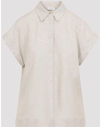 Peserico - Linen Short Sleeves Shirt - Lyst