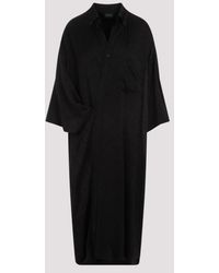 Balenciaga - Short Sleeves Wrap Dress - Lyst