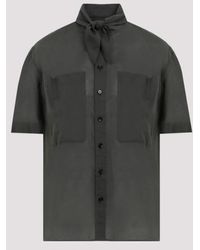 Lemaire - Short Sleeves With Foulard Shirt - Lyst