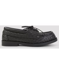 Bottega Veneta - Pier Intrecciato Boat Shoes - Lyst