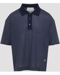 Ami Paris - Ami Striped Boxy Fit Polo - Lyst