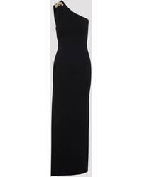 Elisabetta Franchi - Long One-Shoulder Dress - Lyst