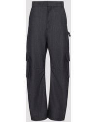 Balenciaga - Relaxed Cargo Wool Pants With Flap Pockets - Lyst