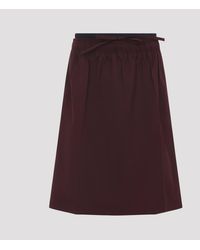 Prada - Polyester Midi Skirt - Lyst