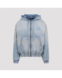 Amiri - Ma Denim Zip Hoodie - Lyst