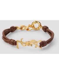 Saint Laurent - Multi-Strand Bracelet, Leather - Lyst