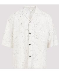 Bottega Veneta - Dove White Light Criss Cross Shirt - Lyst