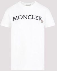 Moncler - Cotton Logo T-hirt - Lyst