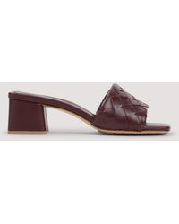 Bottega Veneta - Kitten Heel Mule Sandal - Lyst