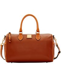 dooney side pocket satchel