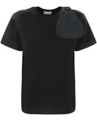 RED Valentino Bow-detailed T-shirt - Black