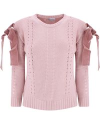 RED Valentino Bow Detail Jumper - Pink
