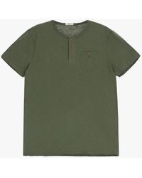 Imperial - T-shirt pur coton à poche plaquée et boutons - Lyst