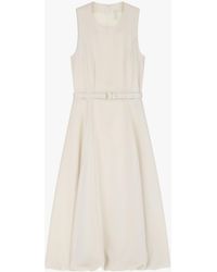 Imperial - Robe midi sans manches unie - Lyst