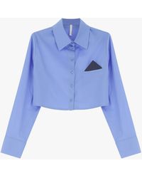 Imperial - Camicia Corta Con Colletto Classico E Dettaglio - Lyst