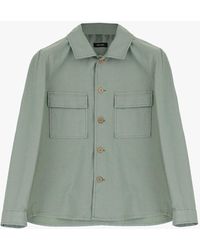 Imperial - Camicia Monocolour Con Colletto Classico E Tasche Applicate - Lyst