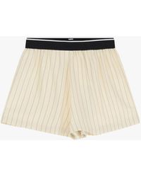 Imperial - Pantaloncini A Righe Con Vita Elastica - Lyst