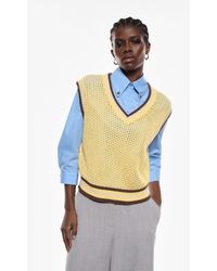 Imperial - Suéter Sin Mangas Con Cuello V - Lyst