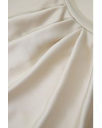 Imperial - Robe mi-longue avec col en V et drapé latéral - Lyst