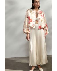 Imperial - Falda Larga Plisada De Talle Alto - Lyst